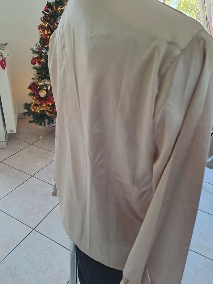 Blouse satinée champagne - photo numéro 3
