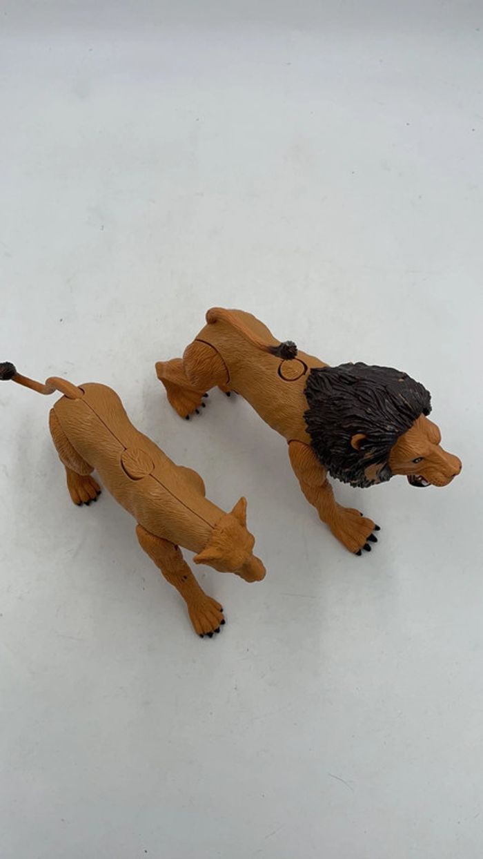 Figurines articulés Lion et lionne 18 cm et 12 cm - photo numéro 4
