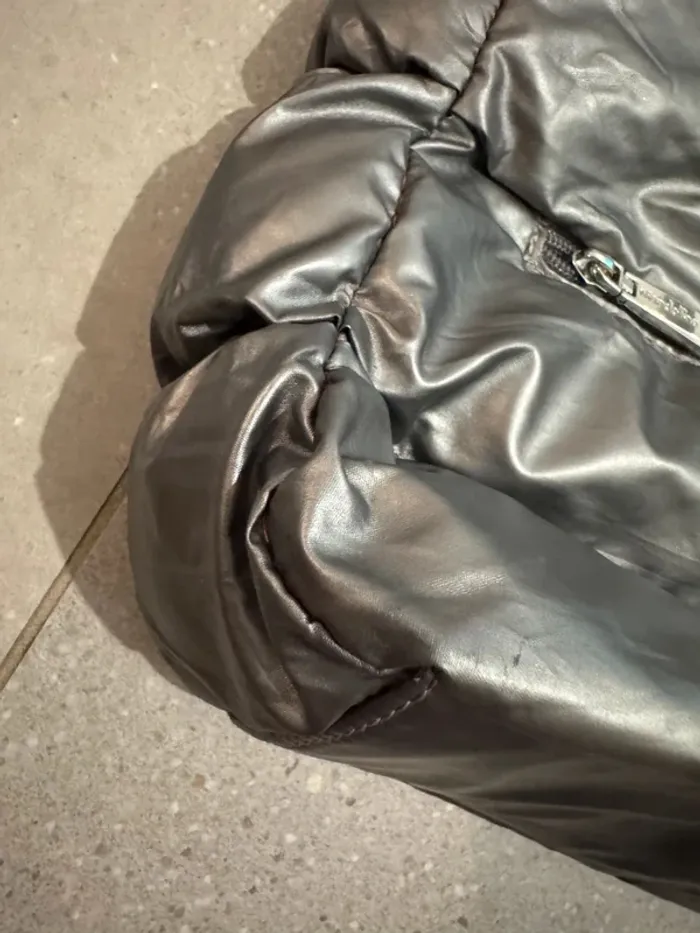 Sac à bandoulière gris Mandoline, bon état 27*22cm - photo numéro 2