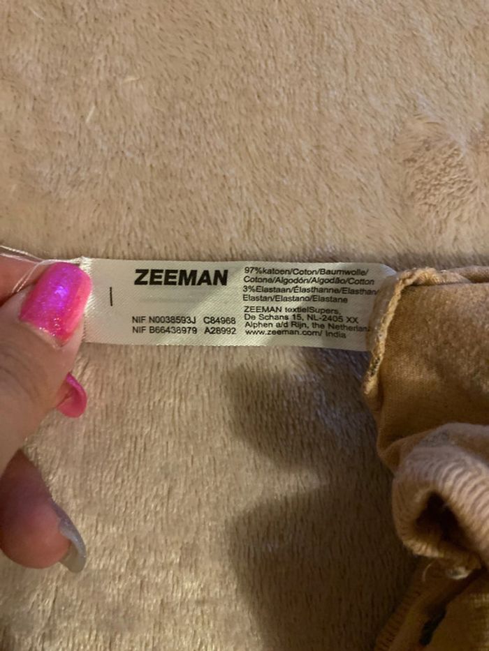 Bodys t-shirt zeeman 86/92 cm café - photo numéro 5