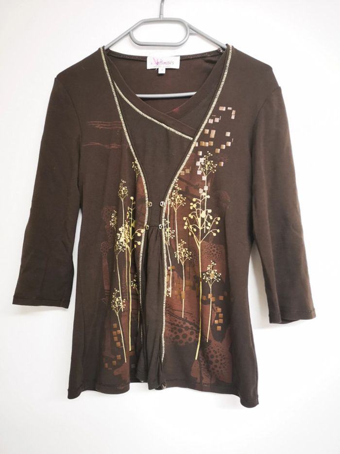 T shirt Armand thiery manche 3 quart taille 3