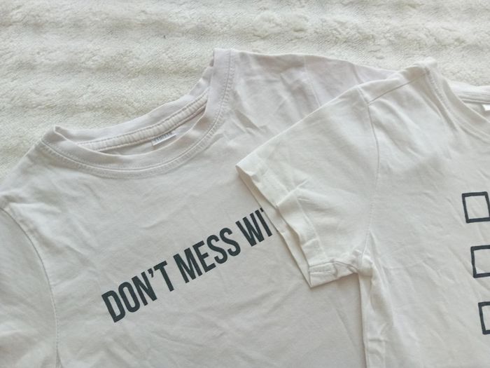 Lot 2 Tshirt unisexe 5/6ans 🤍🖤 - photo numéro 2