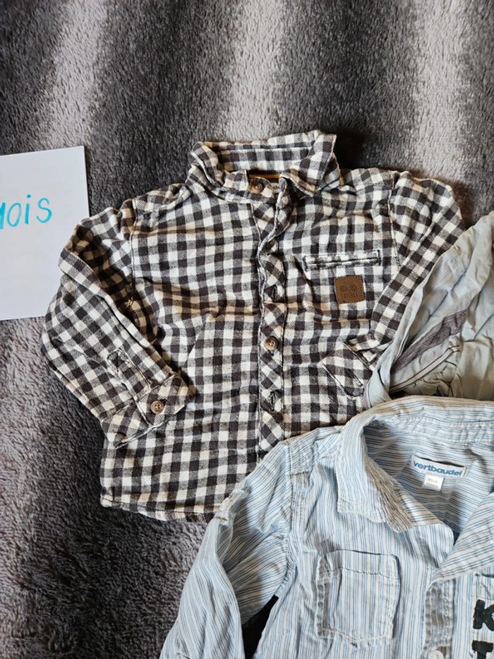 Lot de 3 chemises 18 mois - photo numéro 3