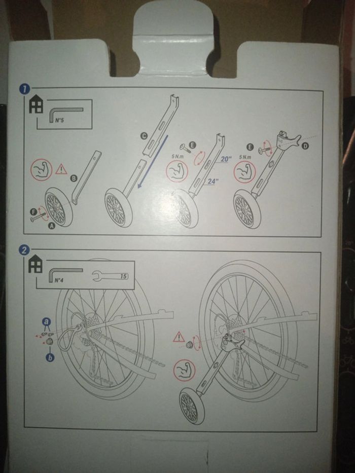 Roulettes vélo enfant 20" 24" BTWIN - photo numéro 2