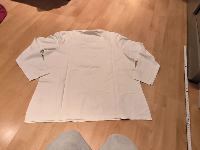 T-shirt blanc manches 3/4 Canda taille XL - photo numéro 9