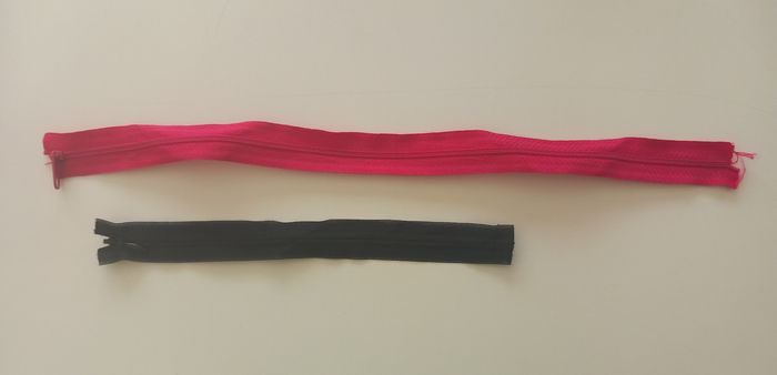 2 fermetures éclair DIY