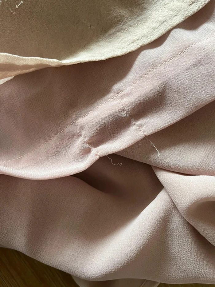 Robe longue en soie Bel-Air rose taille 1 (36) fluide & bretelles réglables - photo numéro 6