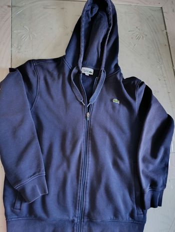Sweat a capuche homme Lacoste zippé taille L