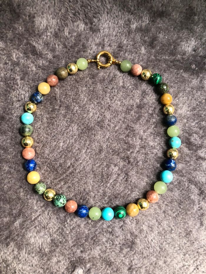 Collier pierres naturelles