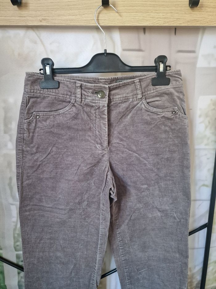 Pantalon velours femme 36 - photo numéro 3