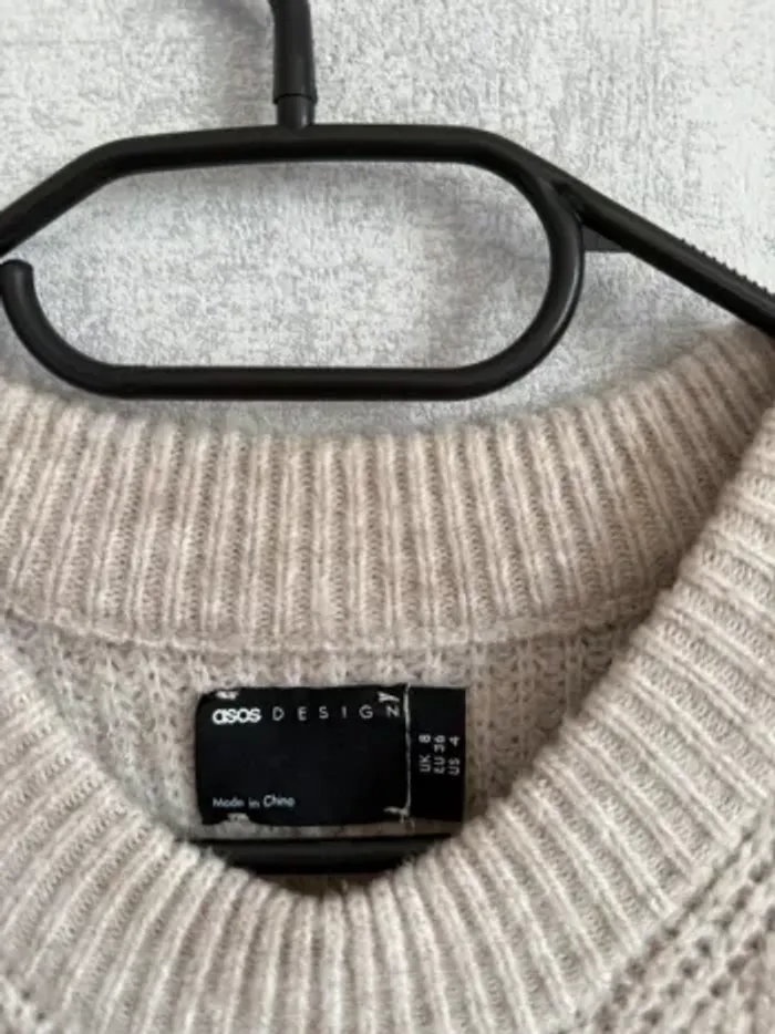 pull beige d’hiver Asos taille 36 - photo numéro 2