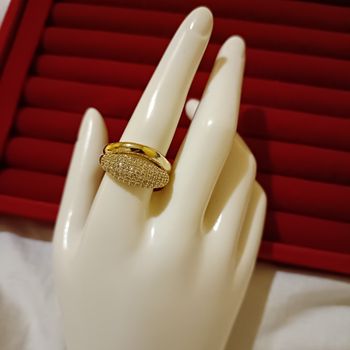 Jolie bague femme en acier inoxydable