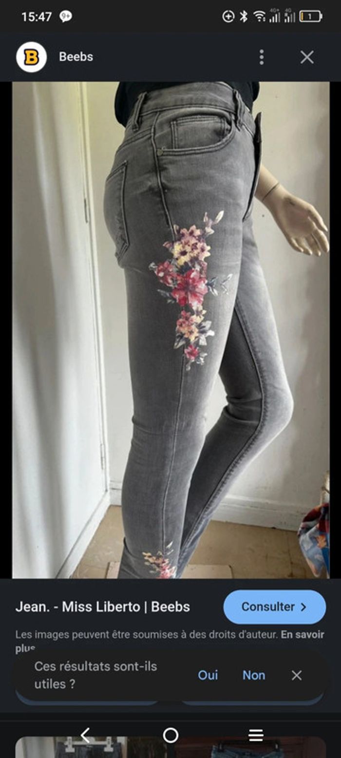 Jean Liberto couleur gris en elastane neuf avec étiquette taille 36(prix d achat 34€) - photo numéro 4