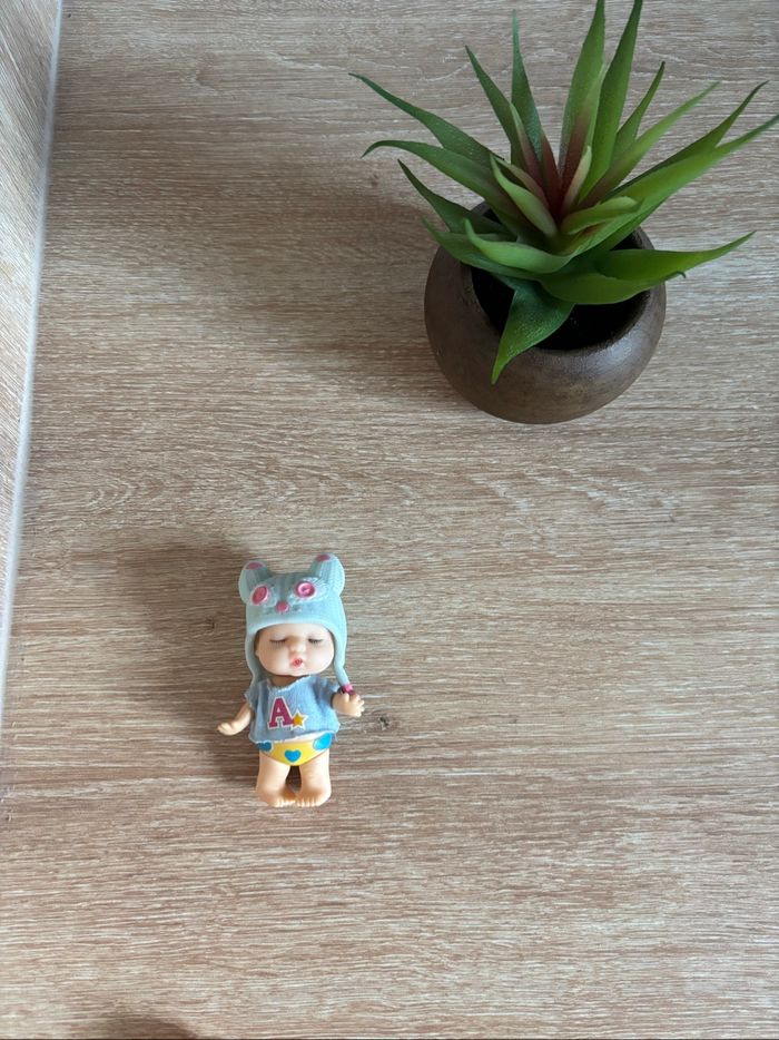 Mini bébé reborn bleu