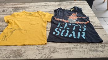 Lot tee shirt Disney 2 ans