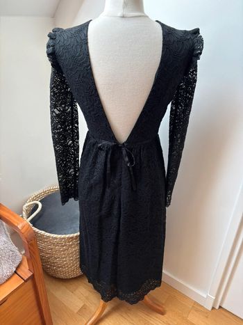 🖤 sublime robe longue dentelle noire - Idano - T38