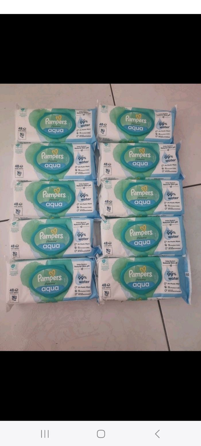 10 paquets pampers lingettes