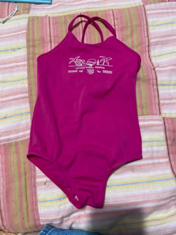 Maillot de bain rose 3/4 ans