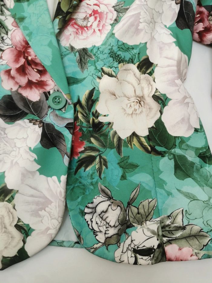 Veste fleurie pivoine - photo numéro 3