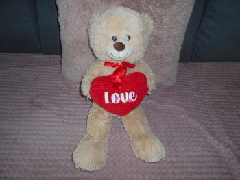 Peluche ours avec coeur