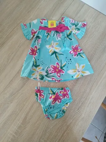 Robe d'été manches courtes bébé