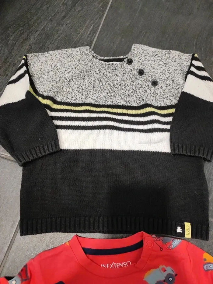 Lot de 2 maillots 18 mois dont 1 pull - photo numéro 3