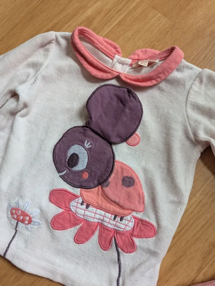 Pyjama velours du pareil au même - photo numéro 2