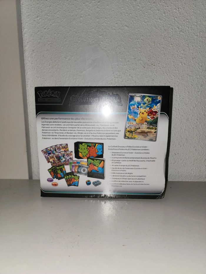Pokemon Coffret dresseur d'élite ETB Pokemon Évolutions a Paldea scellé - photo numéro 2
