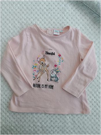 🔸T-shirt Bambi Rose – Disney Baby 18 Mois🔸