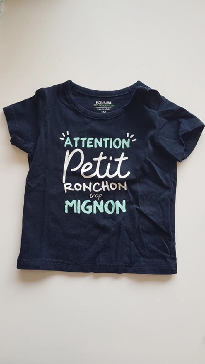 Lot de 3 tee-shirts 3 mois - photo numéro 2