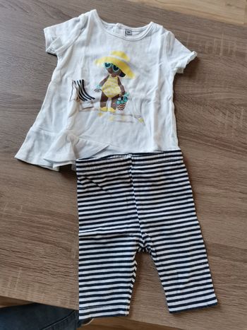 Ensemble fille 6 mois