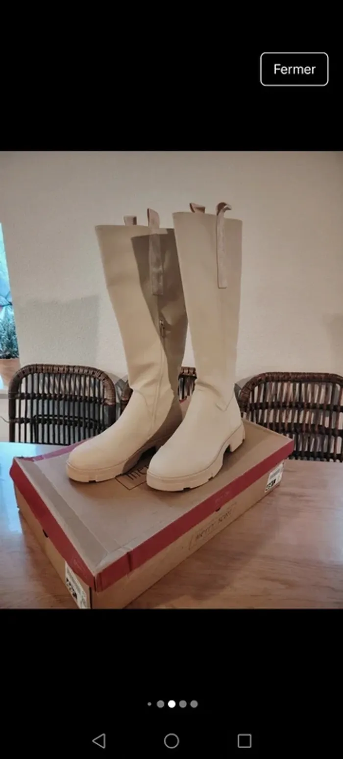 Bottes beige neuves - photo numéro 3
