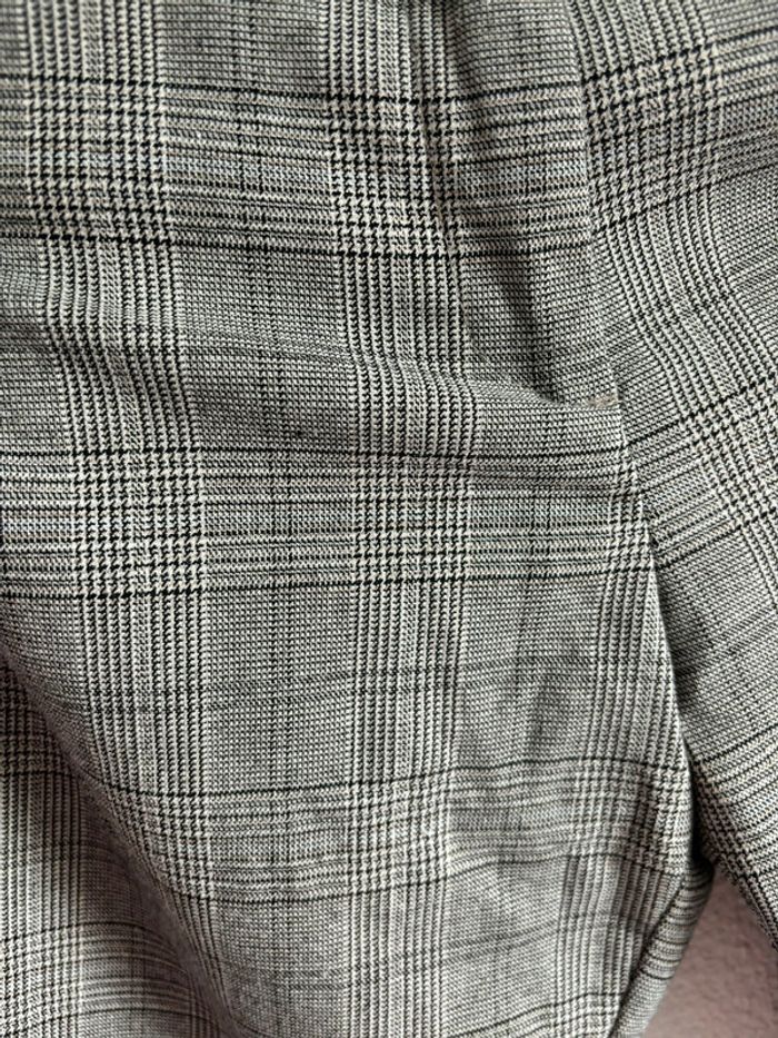 Pantalon habillé à carreaux gris H&M Taille 34 - photo numéro 8