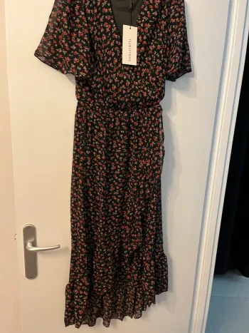 Robe longue fleurie