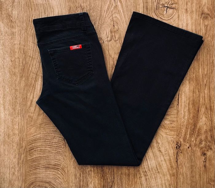 Pantalon évasé (flare) noir Dickies Genuine pour femme, taille W 27 (36 taille française) - photo numéro 2