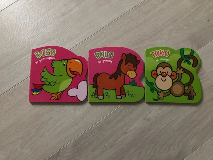 Lot de 3 livres animaux