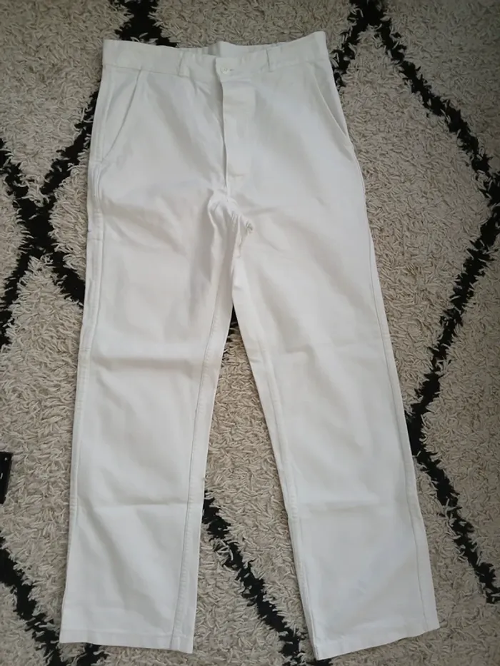 Pantalon de Travail blanc Sanfor Taille 40🌿🌈 - photo numéro 9