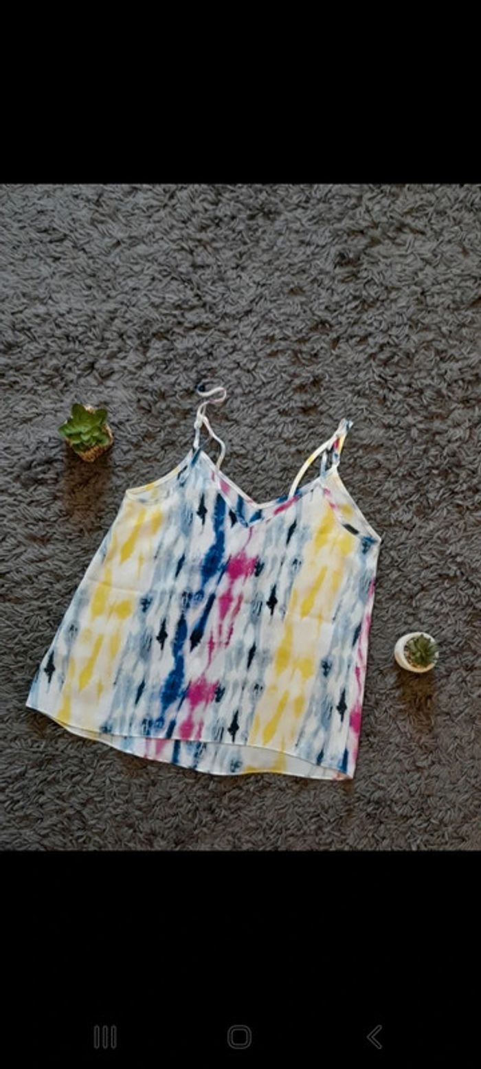 Top caraco multicolore