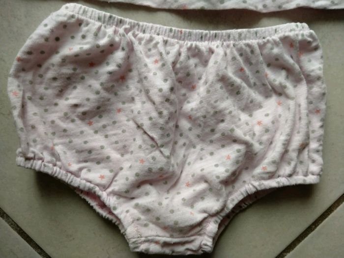 Pyjashort tout mignon rose Bout'chou. Bébé 6 mois - photo numéro 5