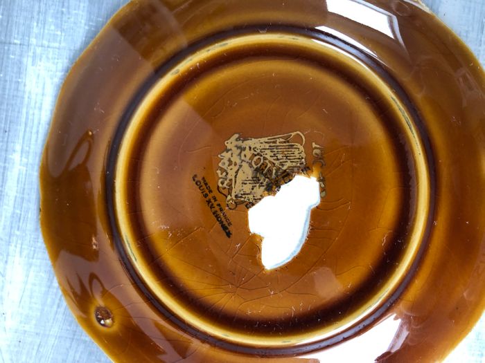 Vintage lot de 4 tasses et soucoupes avec défauts Lunéville Louis XV Honey - photo numéro 7