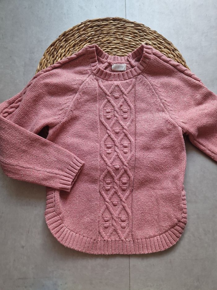Pull chaud vieux rose