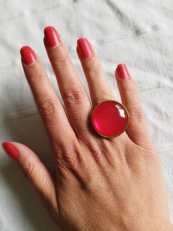 bague ajustable en acier inoxydable dorée