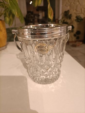 Petit seau à glaçon en crystal
