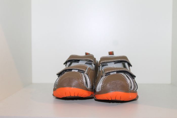jolies sandales nus pieds marron et orange 35 - photo numéro 2