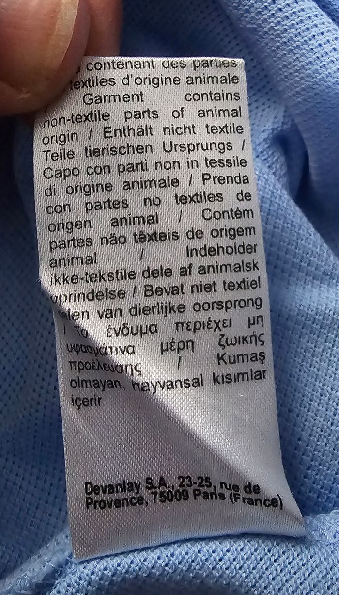 Polo Lacoste bleu/violet 3XL - photo numéro 9