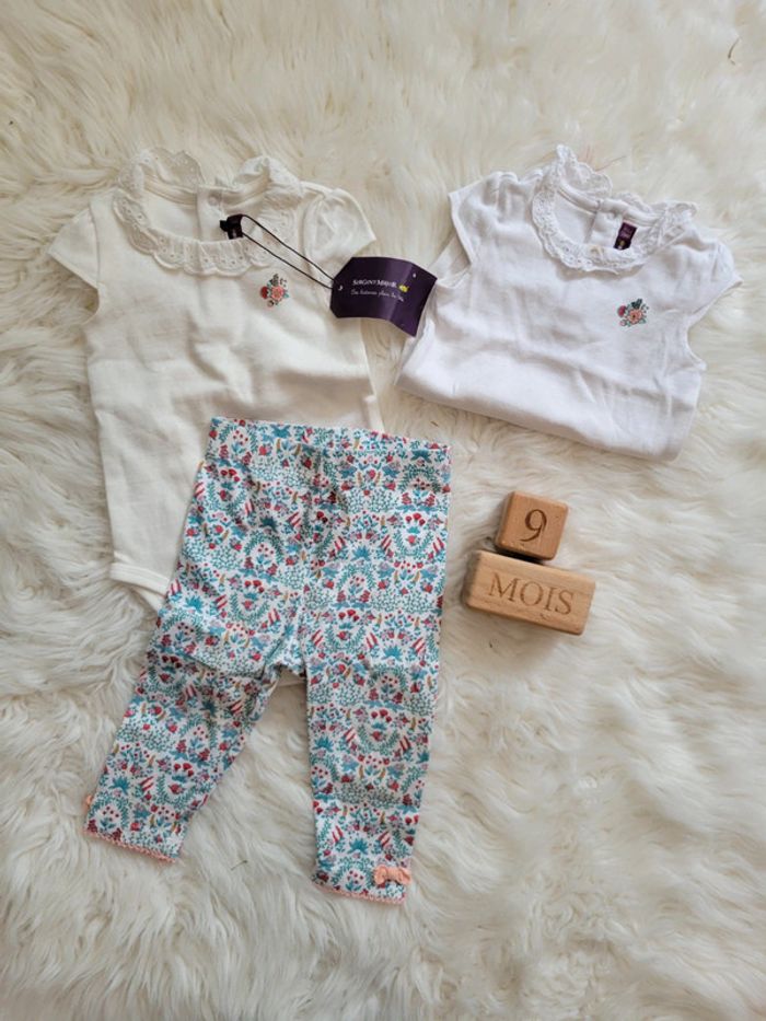 Ensemble 9mois fleuri