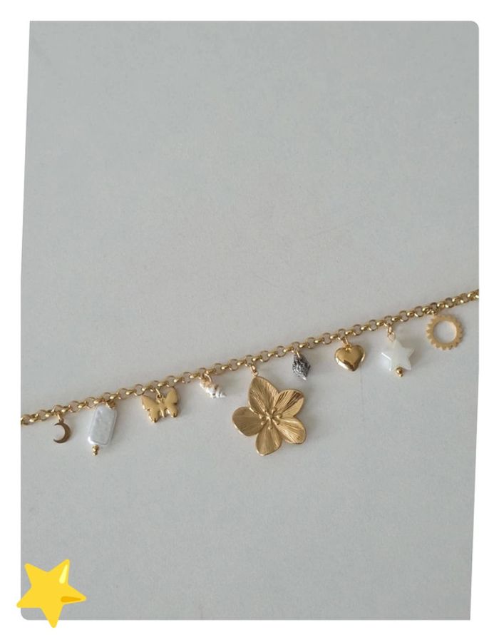 Collier trésors du monde maille jaseron 45-50cm dorée - photo numéro 6