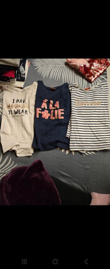 Lot de 5 Tee-shirt fille 4 ans