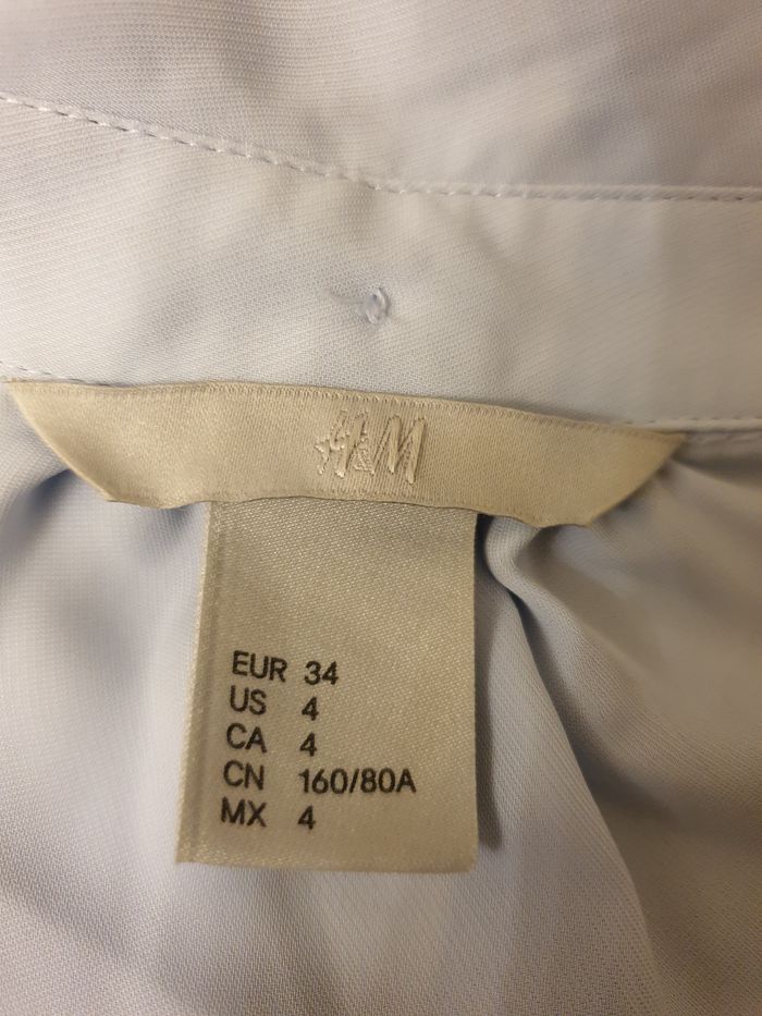 Blouse sans manche bleu ciel – H&M – Taille 34 - photo numéro 3