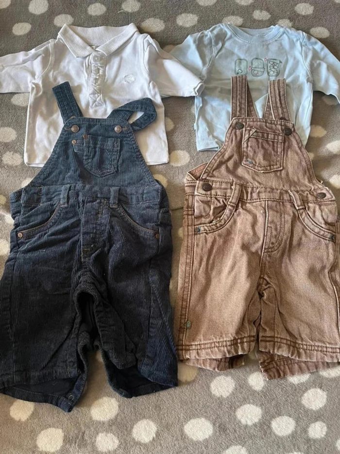 Lot vêtements 34 articles bébé taille 1 mois 53, 54 cm - photo numéro 2